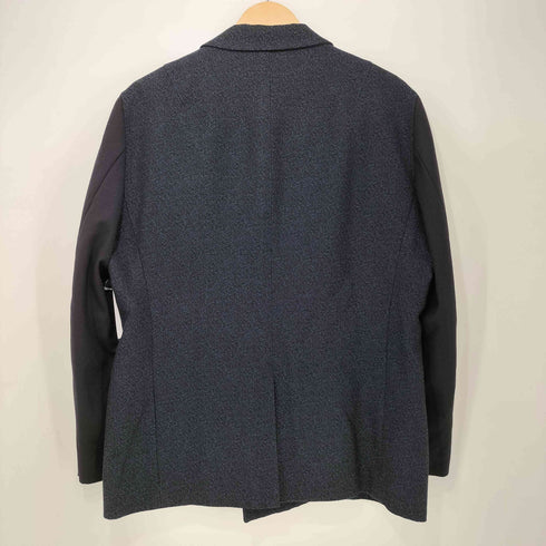 ランバンオンブルー LANVIN en Bleu 袖切替 ダブルブレスト テーラードジャケット + パンツスーツ セットアップ メンズ 上 : 50X 下 : 52