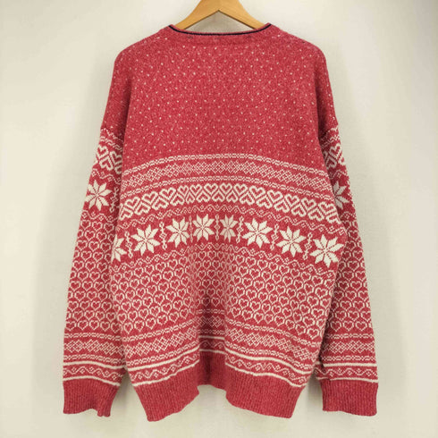 ノーザンリフレクションズ NORTHERN REFLECTIONS 90S ノルディック柄 くるみボタン ニットカーディガン レディース import:XL