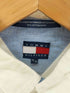 トミーヒルフィガー TOMMY HILFIGER エンブレム刺繍 ビックシルエット ボタンダウンシャツ メンズ import:M