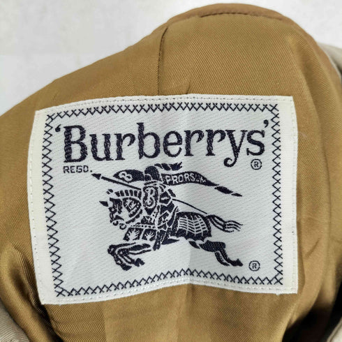バーバリーズ BURBERRYS 白タグ ライナー付 比翼 ステンカラーコート レディース 155