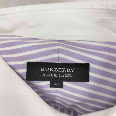 バーバリーブラックレーベル BURBERRY BLACK LABEL L/S クレリックシャツ メンズ 41