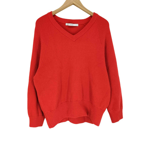 フレームワーク FRAMeWORK CASHMERE&WOOL カシミヤ混 AQUA Vネック プルオーバー ニット レディース FREE