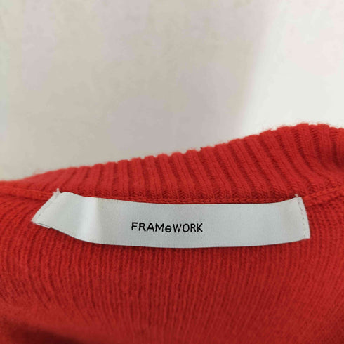フレームワーク FRAMeWORK CASHMERE&WOOL カシミヤ混 AQUA Vネック プルオーバー ニット レディース FREE