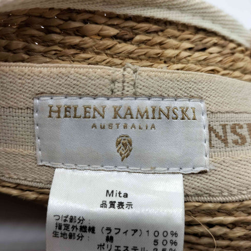 ヘレンカミンスキー HELEN KAMINSKI MITA ミタ ラフィア 100% サンバイザー レディース