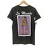 LA MUERTE プリント クルーネック 半袖 Tシャツ メンズ