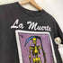 LA MUERTE プリント クルーネック 半袖 Tシャツ メンズ