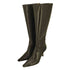 ジミーチュウ JIMMY CHOO イタリア製 CAFFEE KID LEATHER vero cuoio バックジップ ヒール ロング ブーツ レディース 37 1/2