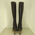 ジミーチュウ JIMMY CHOO イタリア製 CAFFEE KID LEATHER vero cuoio バックジップ ヒール ロング ブーツ レディース 37 1/2