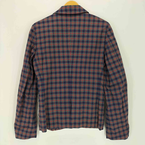 ブラックコムデギャルソン BLACK COMME des GARCONS 19SS 丸襟 タータンチェック ジャケット レディース JPN:XS