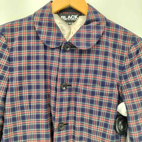ブラックコムデギャルソン BLACK COMME des GARCONS 19SS 丸襟 タータンチェック ジャケット レディース JPN:XS
