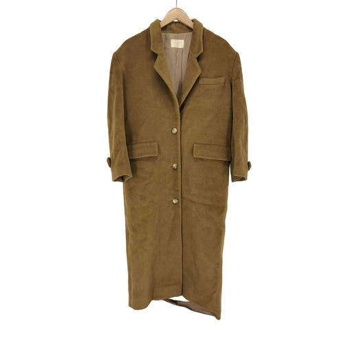 half cashmere カシミヤ混 チェスターコート ロングコート レディース 9