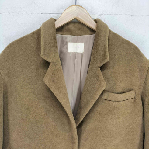 half cashmere カシミヤ混 チェスターコート ロングコート レディース 9