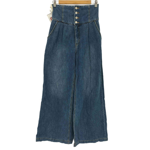 マウジー moussy コルセットデザインバギー デニムパンツ レディース JPN:2