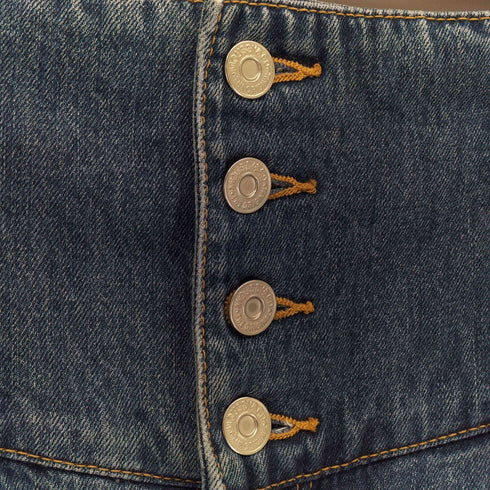 マウジー moussy コルセットデザインバギー デニムパンツ レディース JPN:2