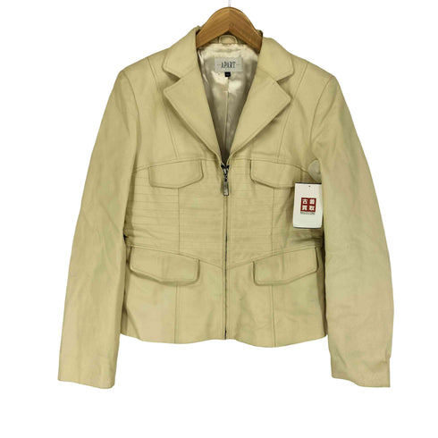 APART アパート pig leather ピッグレザー 豚革 ジップ ジャケット レディース 11