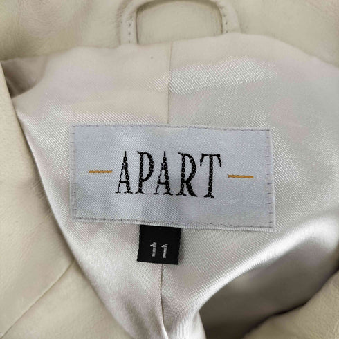 APART アパート pig leather ピッグレザー 豚革 ジップ ジャケット レディース 11