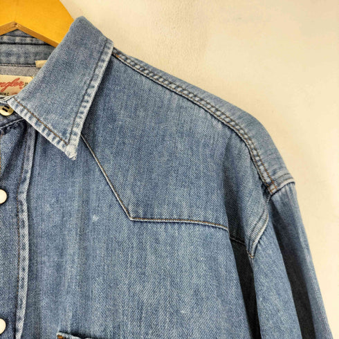 ラングラー Wrangler 70S 長袖デニムウエスタンシャツ メンズ import:L
