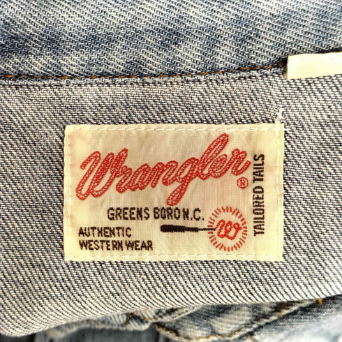 ラングラー Wrangler 70S 長袖デニムウエスタンシャツ メンズ import:L