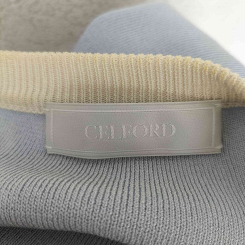 セルフォード CELFORD バイカラーニットカーデワンピース 2P カーディガン セット レディース FREE