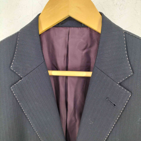 ポールスミスロンドン Paul Smith LONDON 裏花柄 ステッチ 2B ウール テーラード ジャケット メンズ L