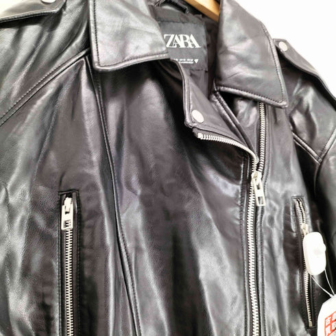ザラ ZARA ライダース フェイクレザー ジャケット レディース import:XL