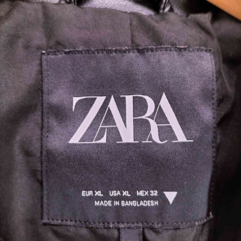 ザラ ZARA ライダース フェイクレザー ジャケット レディース import:XL
