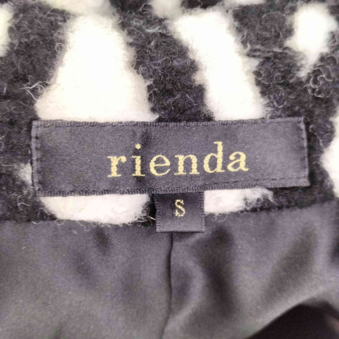 リエンダ rienda 総柄ジップノーカラーコート レディース JPN:S