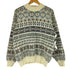 NO-EXCESS ウール アクリル 総柄モックネックニット メンズ import:M