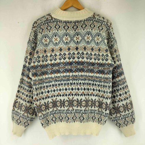 NO-EXCESS ウール アクリル 総柄モックネックニット メンズ import:M