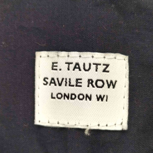 イートウツサヴィルロウ E.TAUTZ SAVILE ROW コットン レギュラーカラーシャツ メンズ S
