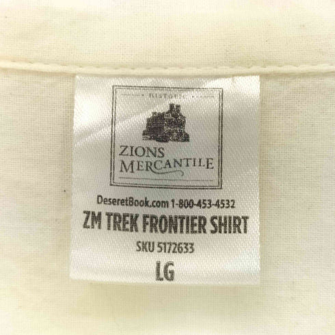 Zions Mercantile ザイオンズ マーカンタイル ZM TREK FRONTIER SHIRT メンズ LG