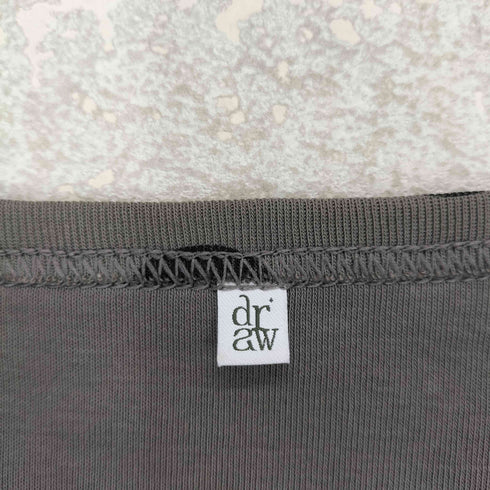 ドゥロワー Drawer Dots Boat Neck Long Tee ドッツ ボートネック ロング ティー レディース