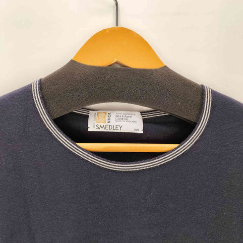 ジョンスメドレー JOHN SMEDLEY 90S OLD 旧タグ MADE IN ENGLAND SEA ISLAND COTTON 英国製 半袖 コットン ニット Tシャツ レディース