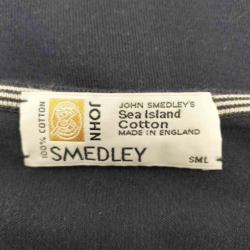 ジョンスメドレー JOHN SMEDLEY 90S OLD 旧タグ MADE IN ENGLAND SEA ISLAND COTTON 英国製 半袖 コットン ニット Tシャツ レディース