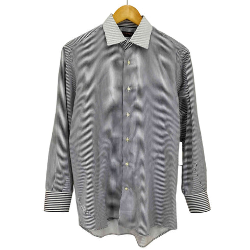 エトロミラノ ETRO MILANO マルチストライプ 長袖 シャツ メンズ 39