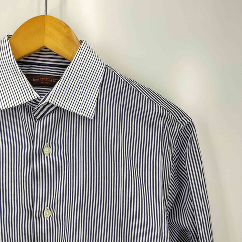 エトロミラノ ETRO MILANO マルチストライプ 長袖 シャツ メンズ 39