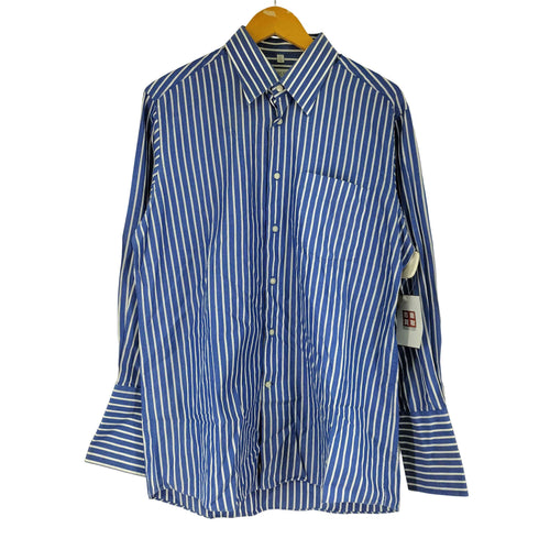 バルマンパリ BALMAIN PARIS 長袖 ストライプシャツ メンズ FR:42