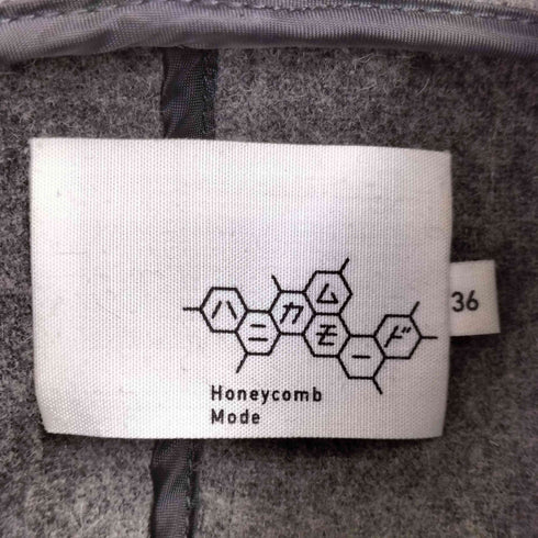 Honeycomb Mode ウール フーデットコート レディース JPN:36