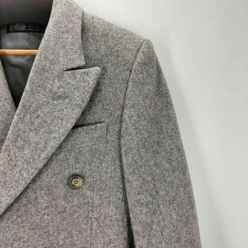 the American Male 80-90S OLD VIRGEN WOOL 100% バージンウール メルトン ダブルブレスト チェスター ロング コート メンズ