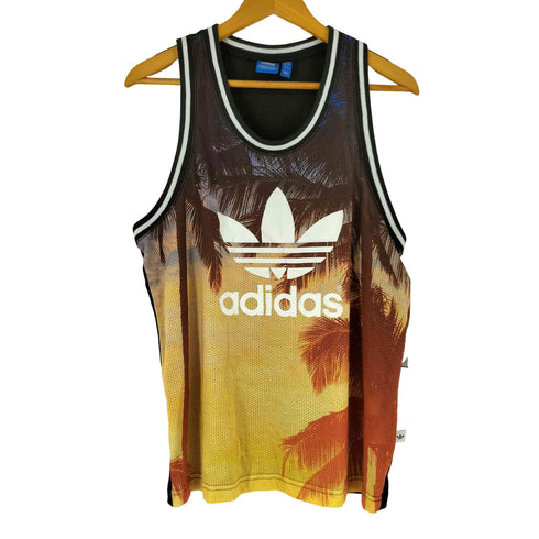アディダスオリジナルス adidas Originals フォト オールオーバー パーム タンクトップ メンズ import:L