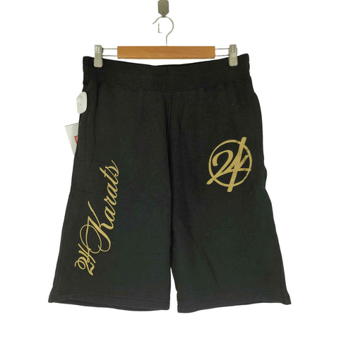 トゥエンティーフォーカラッツ 24karats ラメプリント スウェットハーフパンツ メンズ JPN:M