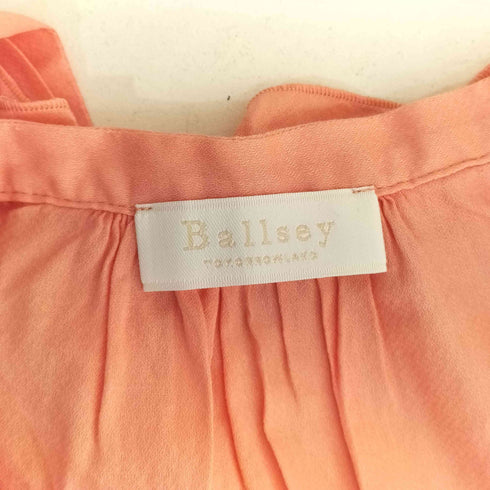 ボールジー BALLSEY シアーアムンゼン フリルボウタイブラウス レディース JPN:36