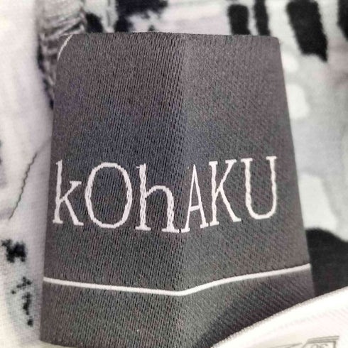 コハク KOHAKU 柄ドッキングシャツワンピース レディース FREE