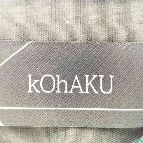 コハク KOHAKU 異素材ドッキングレイヤードワンピース レディース FREE