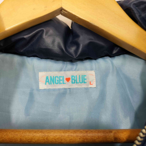 エンジェルブルー ANGEL BLUE キャラクター ワッペン 中綿 ファーベスト Y2K レディース JPN:L