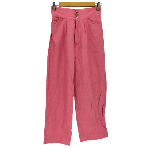 フミカウチダ FUMIKA UCHIDA リネンワイドロングパンツ レディース 34