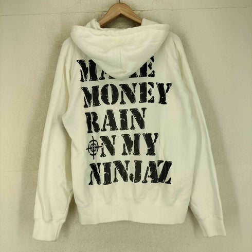 FLEX WIT ME フレックス ウィズ ミー CROSS & STITCH ボディ ロゴプリント ジップ パーカー street メンズ M