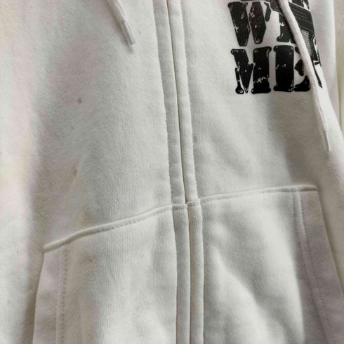FLEX WIT ME フレックス ウィズ ミー CROSS & STITCH ボディ ロゴプリント ジップ パーカー street メンズ M