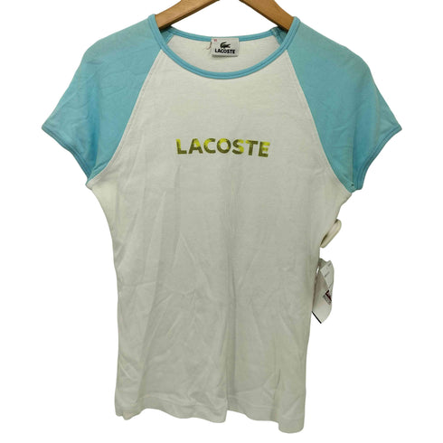 ラコステ LACOSTE 配色 ラグランスリーブ リブ Tシャツ レディース FR:40