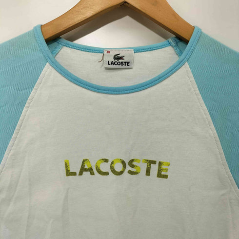 ラコステ LACOSTE 配色 ラグランスリーブ リブ Tシャツ レディース FR:40